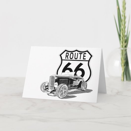 Carte de voeux Route 66 (Devant)