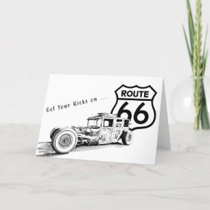 Carte de voeux Route 66