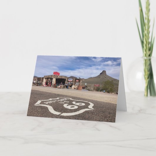 carte de voeux route 66 (intérieur vide) (Devant)