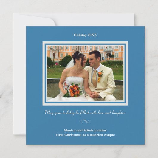 Carte de voeux Royal bleu hanoukka (Devant)