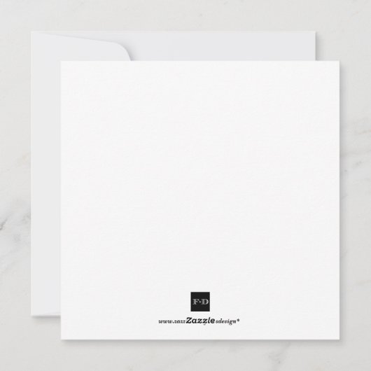 Carte de voeux Royal bleu hanoukka (Dos)