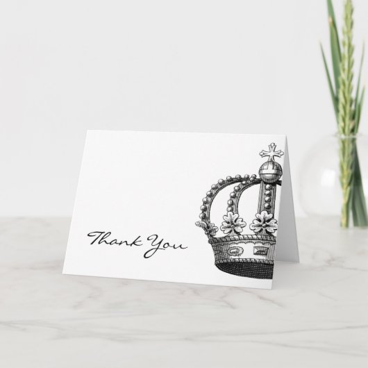 Carte de voeux royale de couronne (Devant)