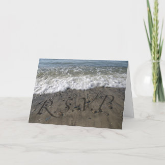 Carte de vœux RSVP Breaking Wave