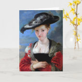 Carte de voeux Rubens Felt casquette CC0727 (Fleur jaune)