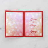 Carte de voeux Ruby Anniversary Femme. (Intérieur)