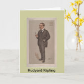 Carte de voeux Rudyard Kipling (Fleur jaune)