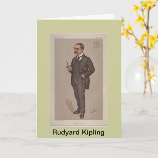 Carte de voeux Rudyard Kipling (Fleur jaune)