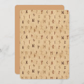 Carte de voeux Runes Flat (Devant / Derrière)