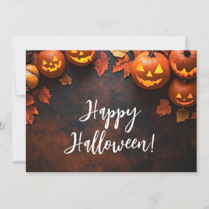 Carte de voeux Russe Citrouille Halloween