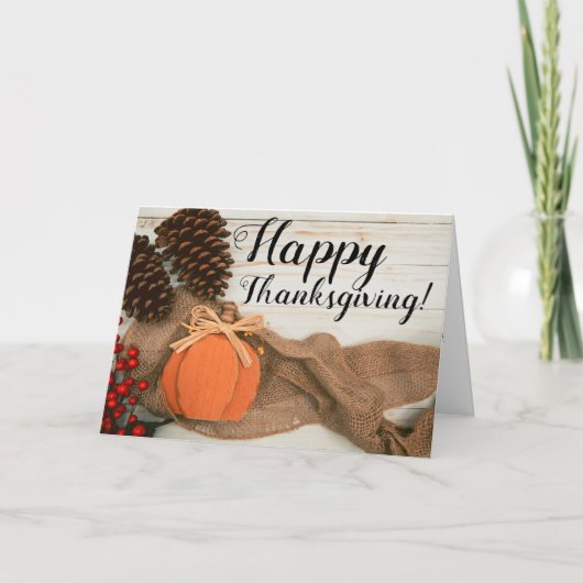 Carte de voeux Rustic Fall Scene (Devant)