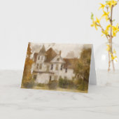 Carte de voeux Rustic Farmhouse (Fleur jaune)