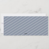 Carte de voeux rustique avec monogramme pour les v (Dos)