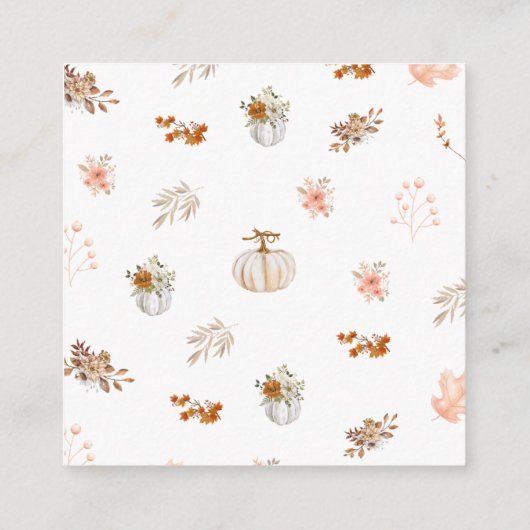 Carte de voeux rustique Elegant Automne Thanksgivi (Dos)