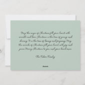 Carte de voeux Rustique Joyeux Noël avec Fleurs (Dos)