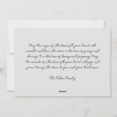 Carte de voeux Rustique Joyeux Noël avec Fleurs (Dos)