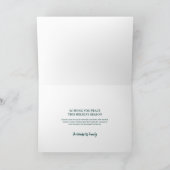 Carte de vœux rustique pour un hiver paisible (Intérieur)