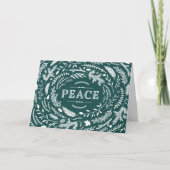 Carte de vœux rustique pour un hiver paisible (Devant)