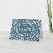 Carte de vœux rustique pour un hiver paisible (Devant)