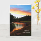 Carte de voeux Saco River Sunset (Fleur jaune)