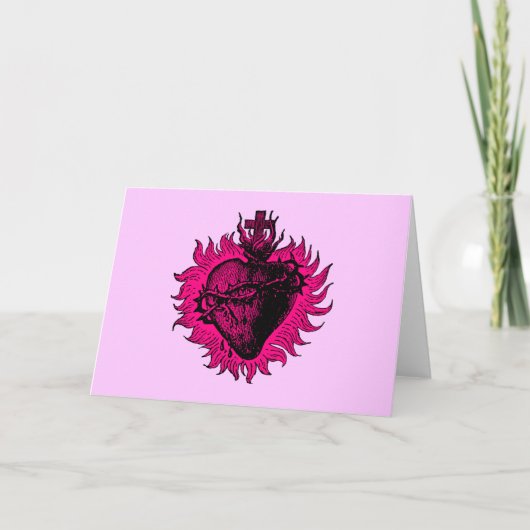 Carte de voeux Sacred Heart (Devant)