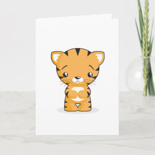 Carte de voeux Sad Kitten