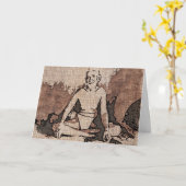 Carte de voeux sage (Fleur jaune)