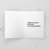 Carte de voeux sage de hibou (Intérieur)