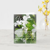 Carte de voeux/Sagesse (Fleur jaune)