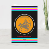 Carte de voeux Sagittaire (Dos)