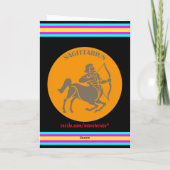 Carte de voeux Sagittarius (Dos)