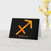 Carte de voeux Sagittarius - Vide (Fleur jaune)