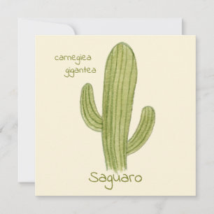 Carte de voeux Saguaro Cactus