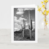 Carte de voeux Saguaro Sentinels (Fleur jaune)