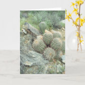 Carte de voeux Saguaro Swirl (Fleur jaune)