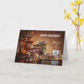 Carte de voeux saine de JOYEUX ANNIVERSAIRE de (Fleur jaune)