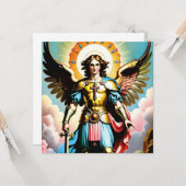 Carte de voeux Saint Michael (Devant/Arrière en situation)