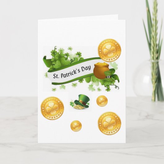 Carte de vœux Saint-Patrick (Devant)