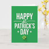 Carte de vœux Saint-Patrick (Fleur jaune)