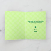Carte de vœux Saint-Patrick Arc-en-Ciel de Joie (Intérieur)