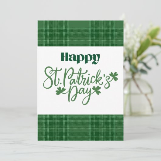 Carte de vœux Saint-Patrick joyeuse (Debout devant)