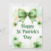 Carte de vœux Saint-Patrick Joyeuse Fête Irlandais (Devant)