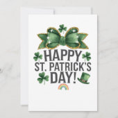 Carte de vœux Saint-Patrick Joyeuse Fête Irlandais (Devant)