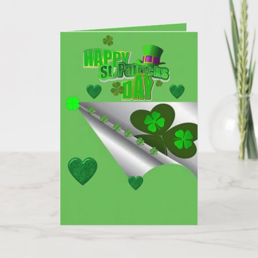 Carte de voeux Saint Patrick's Day (Devant)