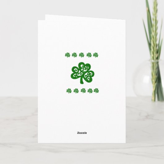 Carte de voeux Saint Patrick's Day (Dos)
