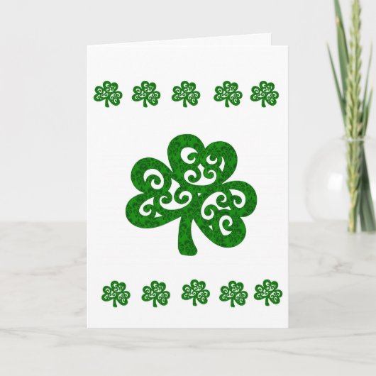 Carte de voeux Saint Patrick's Day (Devant)