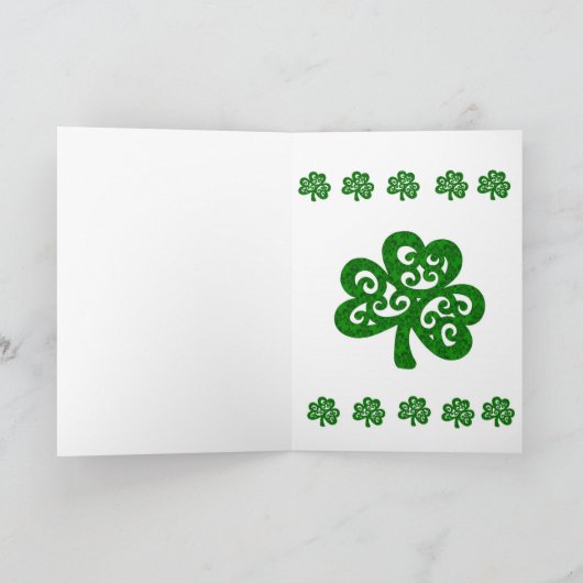 Carte de voeux Saint Patrick's Day (Intérieur)