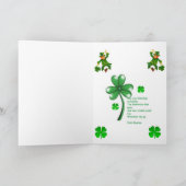 Carte de voeux Saint Patrick's Day (Intérieur)