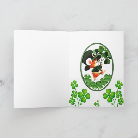 Carte de voeux Saint Patrick's Day (Intérieur)