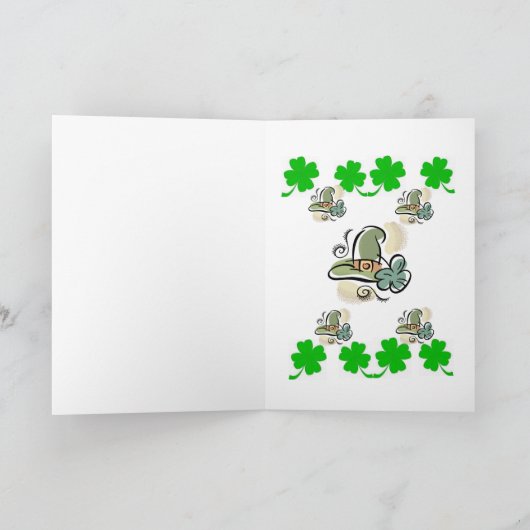 Carte de voeux Saint Patrick's Day (Intérieur)