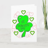 Carte de voeux Saint Patrick's Day (Devant)